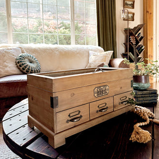  Wood Chest With Drawers