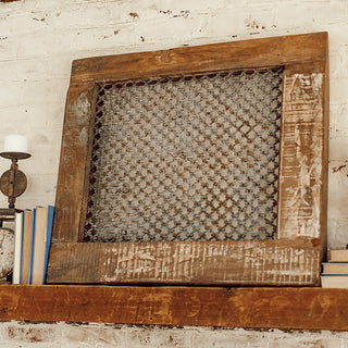 FOUND Antique Wooden Window with Screen