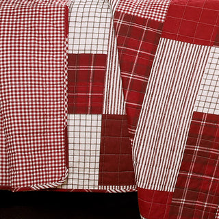 close up of christmas bedding