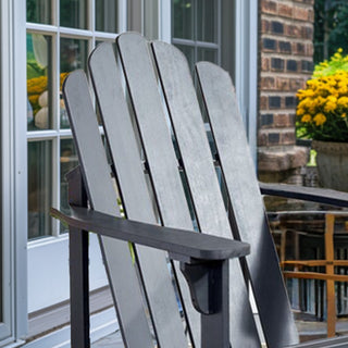 Black Wooden Adirondack Chair