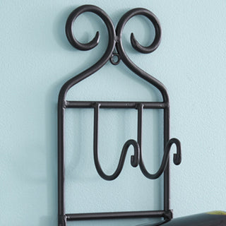 Wrought Iron Wall Mounted Towel Rack