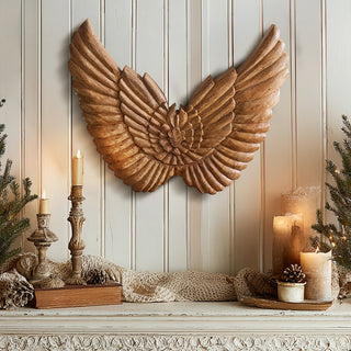 Reclaimed Angel Wings Wall Decor