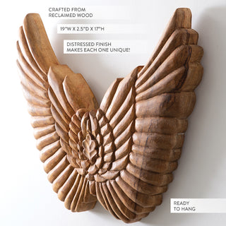 Reclaimed Angel Wings Wall Decor