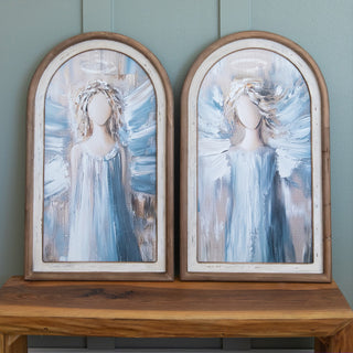 Arched Winter Angel Wall Art, Set of Two | Switch-a-Print Series