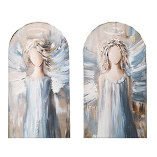 Arched Winter Angel Wall Art, Set of Two | Switch-a-Print Series