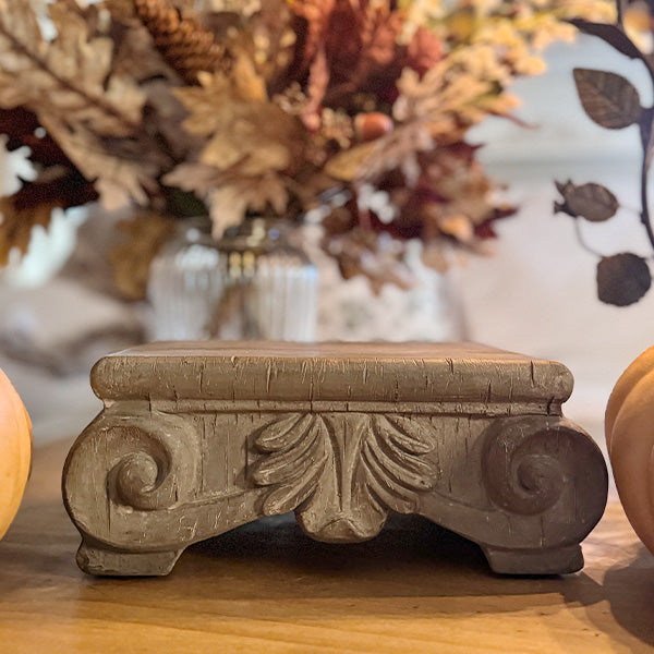 Rustic Pedestal Display Riser - Decor Steals