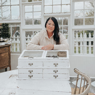 Vintage-Inspired Apothecary Cabinet with Lift-Top Storage