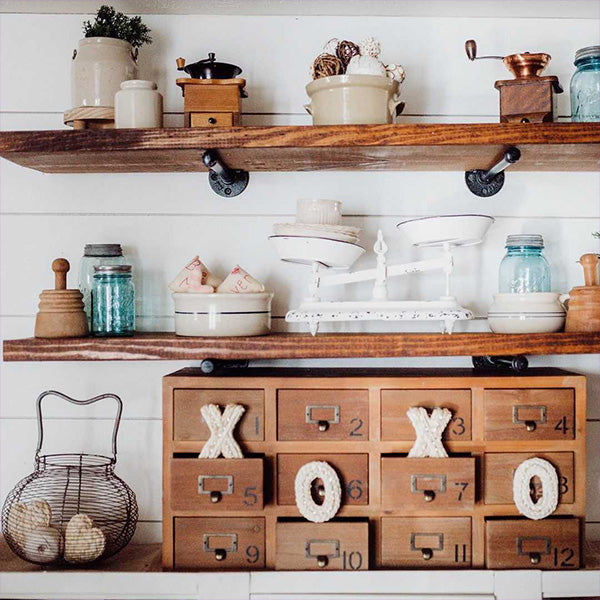 Vintage Inspired Wooden Apothecary Chest - Decor Steals