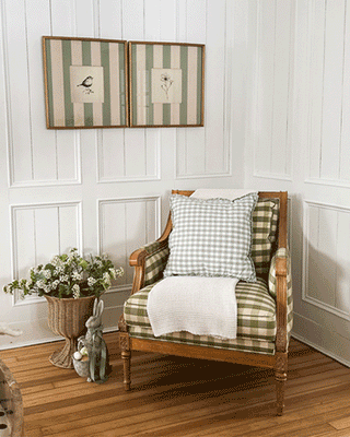 Layered Double-Sided Botanical and Cottage Framed Art, Set of 2