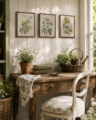 wall decor in farmhouse setting