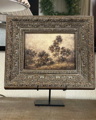 Old-World Ornate Framed Landscape Art Print