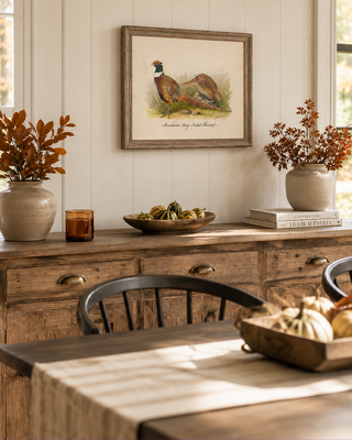 Timeworn Manchurian Pheasant Naturalist Wall Art