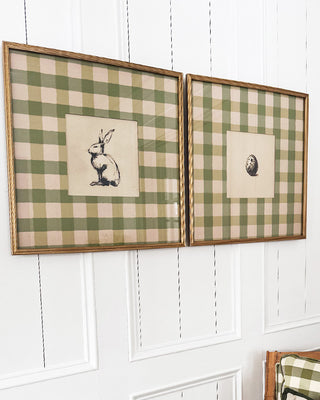 Layered Double-Sided Botanical and Cottage Framed Art, Set of 2