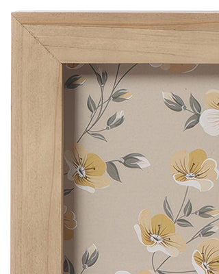 Pressed Flower Botanical Wall Art, Set of 2 | Natural Wood Frames