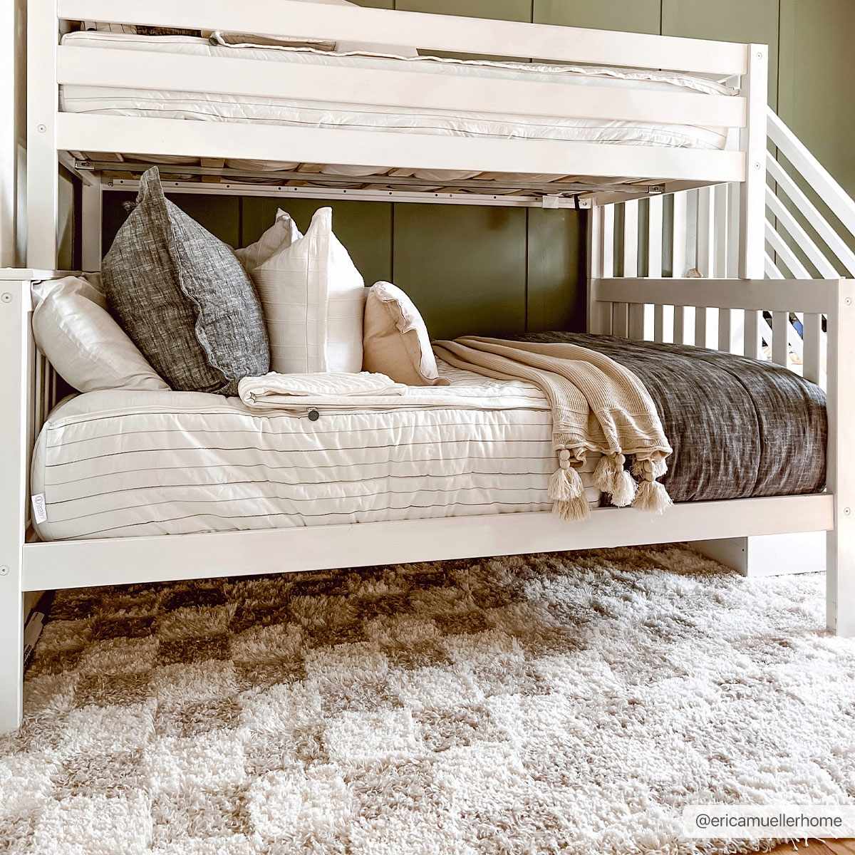 Neutral Checkered Area Rug - Decor Steals