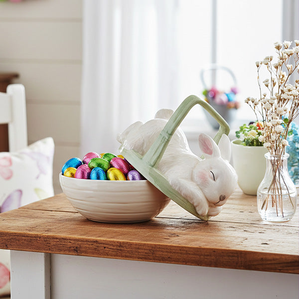 Easter Bunny Basket Jar with Lid | Food Safe - Decor Steals