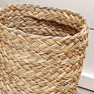 Two-Toned Woven Storage Baskets