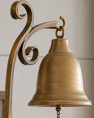 Nostalgic Metal Bell on Stand 13 Inch Farmhouse Tabletop Christmas Decor