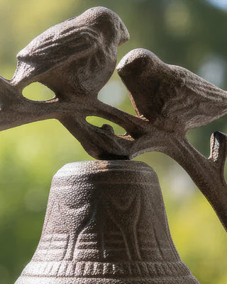 Decorative door bell with rope pull and knotted detail