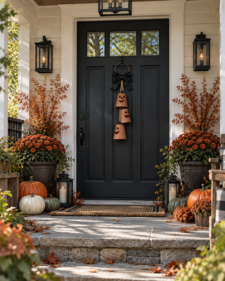 Ghost & Jack-O'-Lantern Bell Door Hangers, Choose Your Style
