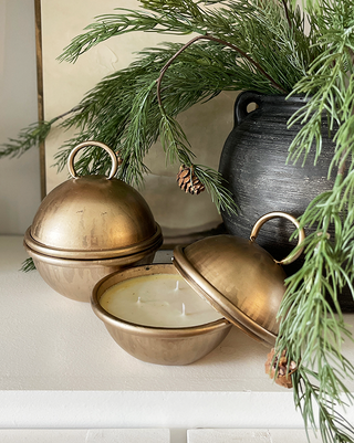 Oversized Bell-Shaped Scented Candles, Set of 2