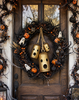 Hand-Cut Metal Halloween Bells, Set of 3, Choose Your Style