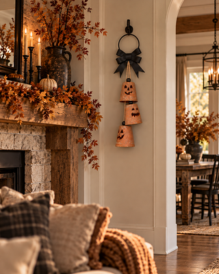 Ghost & Jack-O'-Lantern Bell Door Hangers, Choose Your Style