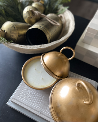 Oversized Bell-Shaped Scented Candles, Set of 2