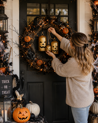 Hand-Cut Metal Halloween Bells, Set of 3, Choose Your Style