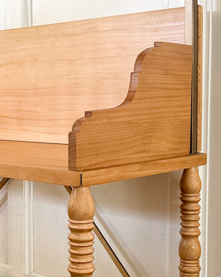 Entryway Shelf with Shoe Bench Pine Wood Metal 7 Hooks 72 Inch Tall