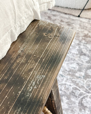 Vintage Inspired Wooden Bench Potting Riser