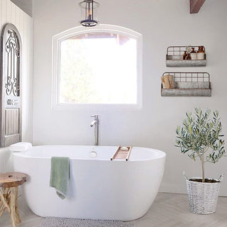 Metal Wall Baskets with Wire Back, Set of Two