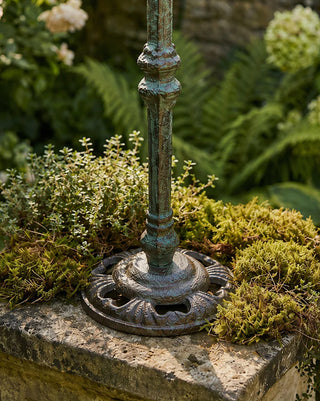 Cast Iron Dragonfly Bird Feeder Pedestal