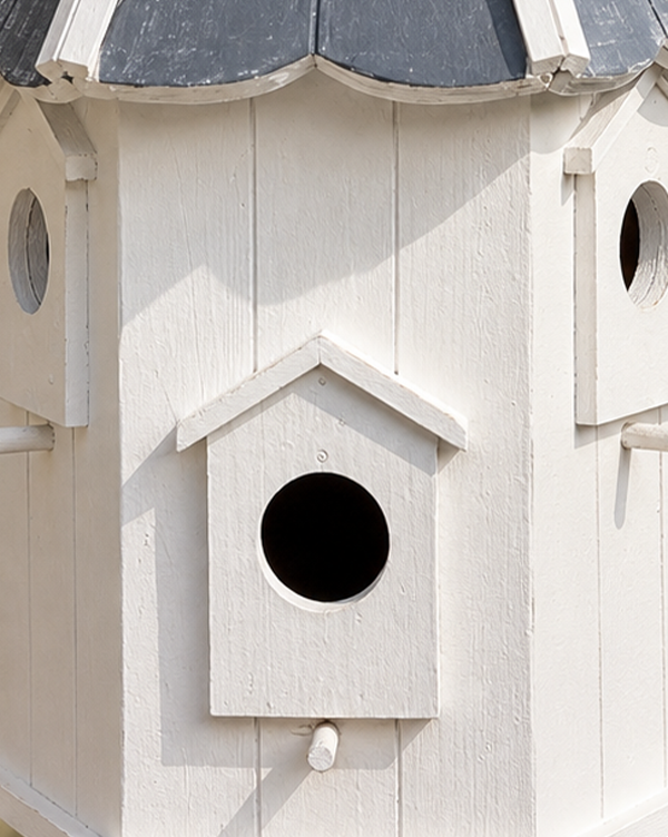 HUGE Victorian Inspired Wooden Round Bird House