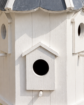 HUGE Victorian Inspired Wooden Round Bird House