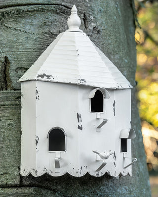 Vintage Functional Garden Metal Birdhouse