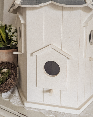 HUGE Victorian Inspired Wooden Round Bird House