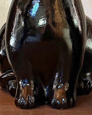 Sculpted Black Cat Bud Vases, Set of 2