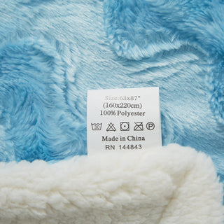 Faux Fur Blue Sky Soft Throw Blanket