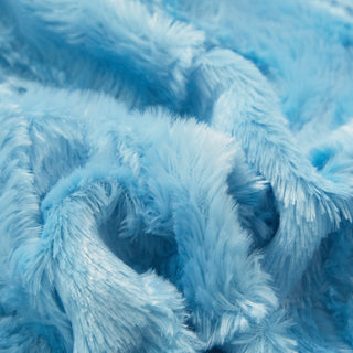 Faux Fur Blue Sky Soft Throw Blanket