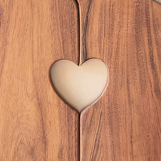 Heart Cutout Wood Charcuterie Board, Set of Two