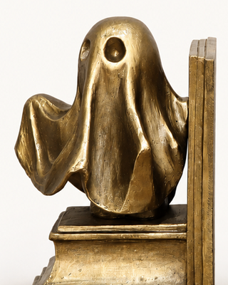 Ghost Bookends Halloween Shelf Decor, Set of 2