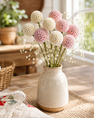 Billy Ball Bouquet - Pink or White Craspedia Stems