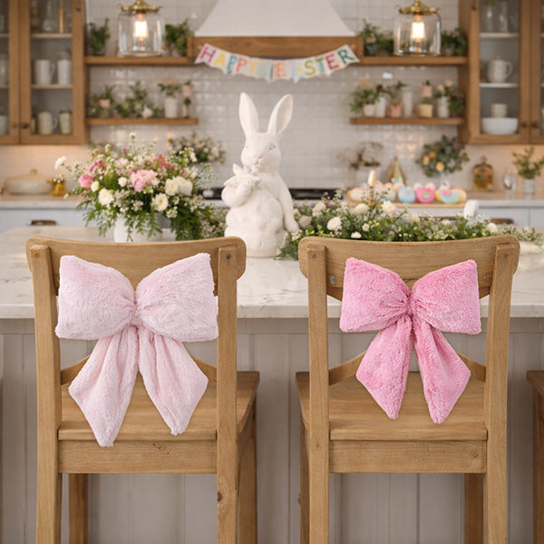 Easter Faux Fur Bow with Clip, Choose Your Style