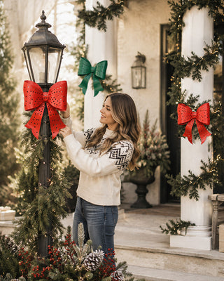 Festive Iron 3D Holiday Bows, Set of 3 | Clip & Switch Series
