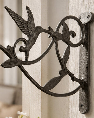 Cast Iron Hummingbird Wall Bracket Garden Hook