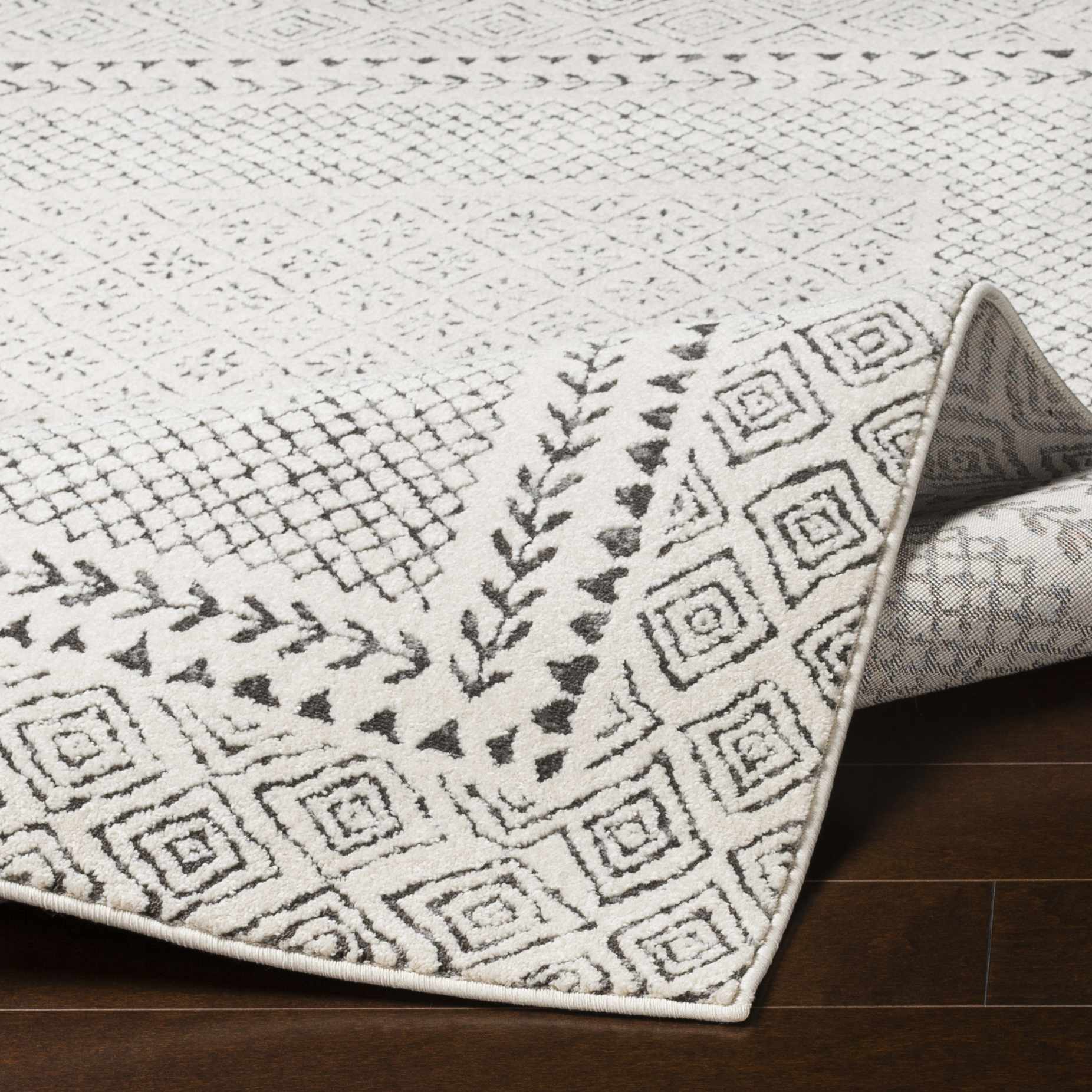 Soft Square Rug Neutral Color Rug Southwestern Soft Neutral Rug - 10' x 14' Rectangle - Decor Steals