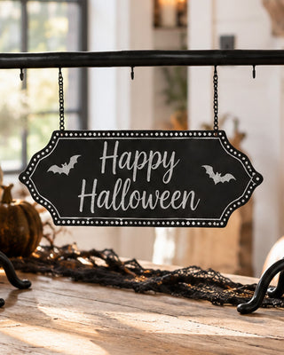 Timeworn Wood & Metal Broomstick Snack Stand Sign
