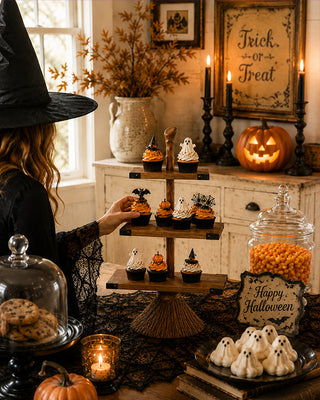 Witchy Broom Display Tray