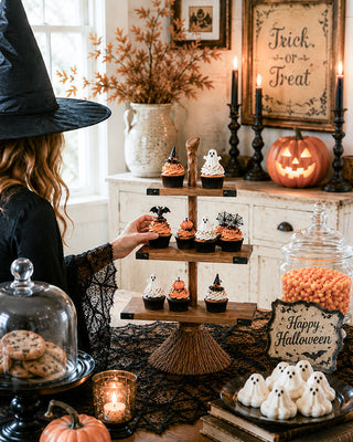 Witchy Broom Display Tray